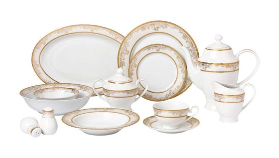 Chloe 57-PC Dinnerware Set, Service for 8