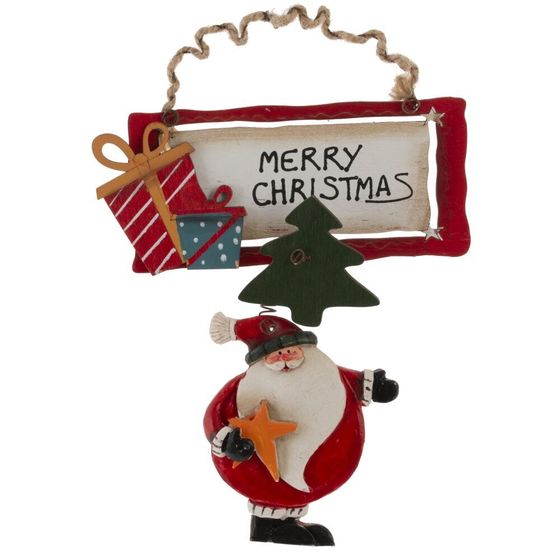 Изделие декоративное подвесное &quot;Дед Мороз&quot;, L14 W0,5 H19 см, 4в.