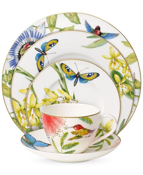 Amazonia Collection Bone Porcelain 5-Pc. Place Setting