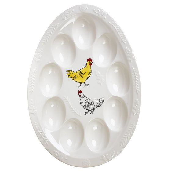 Тарелка для 9-ти яиц, L20 W28,5 H3 см