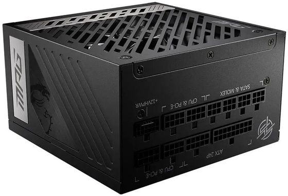 Блок питания 850W ATX MSI MPG A850G 13.5cm fan 24pin 2x(4+4)pin 8xSATA 6xPCI-E 4xMolex 1xFDD (306-7ZP7B11-CE0)