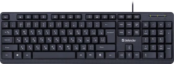 Клавиатура Defender Daily HB-162 проводная черный