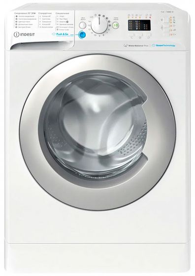 Стиральная машина Indesit BWSA 71052X WSV RU белый 7кг, 1000об/мин
