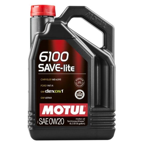 Масло моторное Motul 6100 SAVE-Lite 0w-20, синтетическое, 4 л