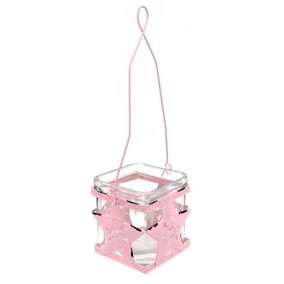 Подсвечник &quot;Звезда/Сердце&quot;, D 7 см, L10 W7,5 H25 см