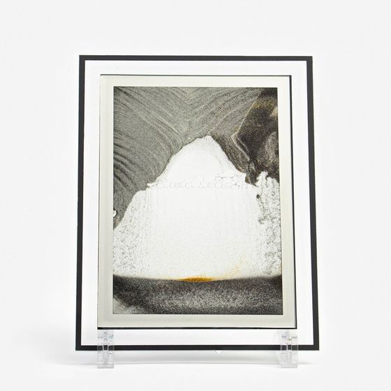 Песочные часы-картина «Тувута», 23×17 см, антистресс, песок чёрный