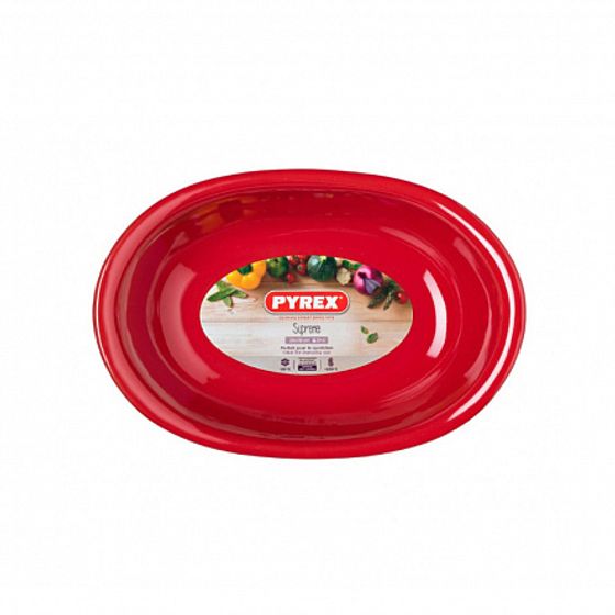 Форма для запекания Supreme Red овальная 26 керамика