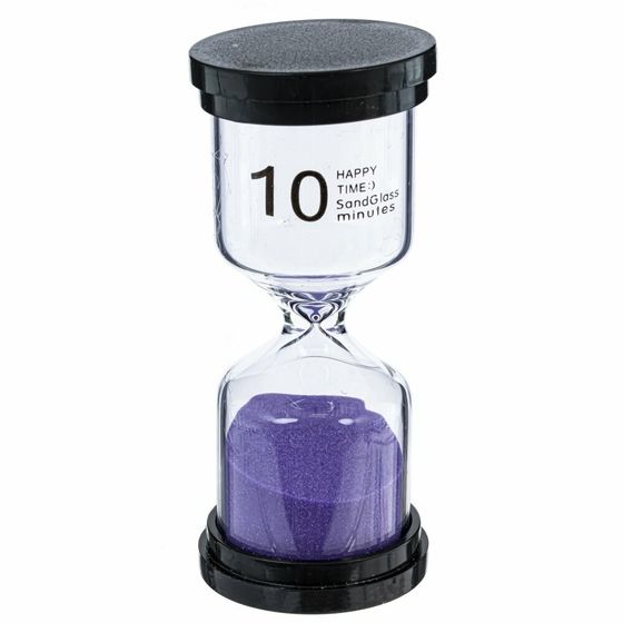 Часы песочные (10 мин.), Д4,5 Ш4,5 В10,5 см, 5в.