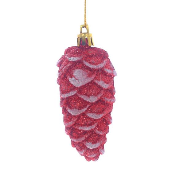 Набор из 2шт Украшение новогоднее &quot;Шишка&quot;, L4 W4 H10 см