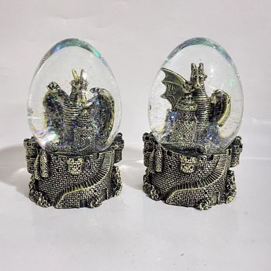 Фигурка декоративная в стекл.шаре &quot;Дракон&quot;, D 7 см, L7,5 W7 H10,5 см, 2в.