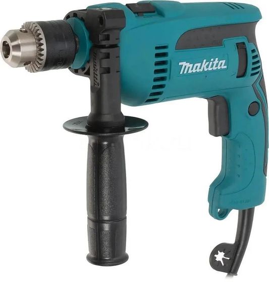 Дрель ударная Makita HP1640K 680Вт кулачковый реверс (кейс)