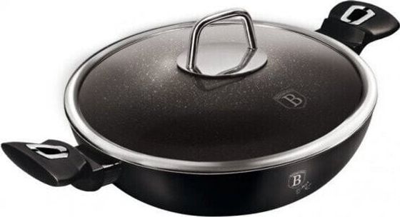 Patelnia Berlinger Haus WOK GRANITOWY 30cm BERLINGER HAUS BH-7113 BLACK SILVER