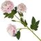 Цветок искусственный с каплями росы "Пион", L18 W15 H67 см