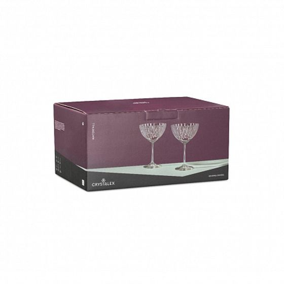 Набор бокалов для мартини WATERFALL 6шт 340мл