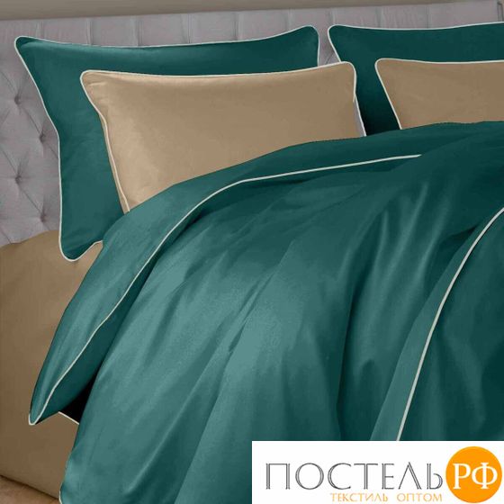 113310102-сгL45 Наволочка Satin Luxe 70х70 бирюза