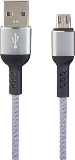 Кабель Perfeo USB 2.0 A(m) - microUSB(m) 1м серый (U4806)