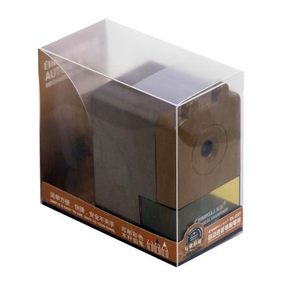 !Точилка механическая с контейнером "Классика", МИКС