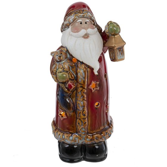 Фигурка декоративная c подсветкой &quot;Дед Мороз&quot; (LR44x3), L8 W7 H17,5 см, 2в.