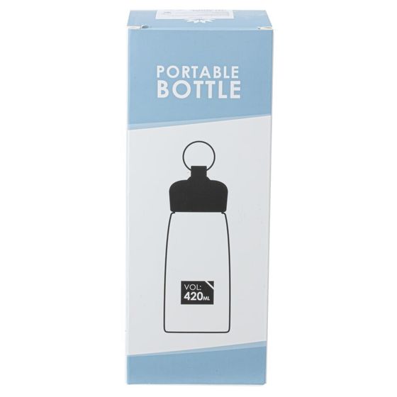 Бутылка, 420 мл, L7 W7 H18 см, дизайн микс