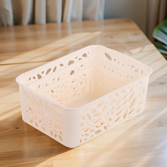 Набор корзинок LEAVES молочных 3шт S+M+L (1,2+2,3+4л)