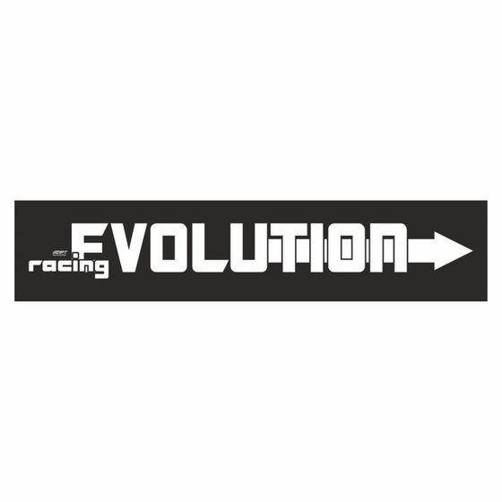 Полоса на лобовое стекло &quot;EVOLUTION&quot;, черная, 1220 х 270 мм