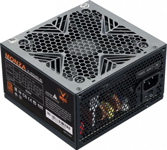 Блок питания 850W ATX Formula MONZA VL-850APB-85 80+ bronze 24+2x(4+4) pin APFC 120mm fan 7xSATA RTL