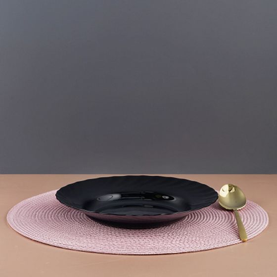 Набор столовый ТРИАНОН черно-белый 19пр