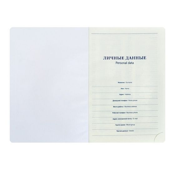 !09 Ежедневник НЕдатир. А5, 136 листов в линейку, кожзам "Небраска", золотой срез, синий