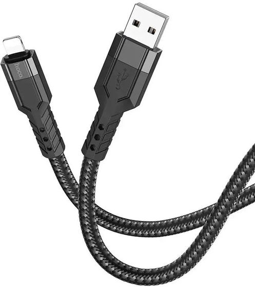 Кабель Hoco U110 iP USB (m)-Lightning (m) 1.2м черный