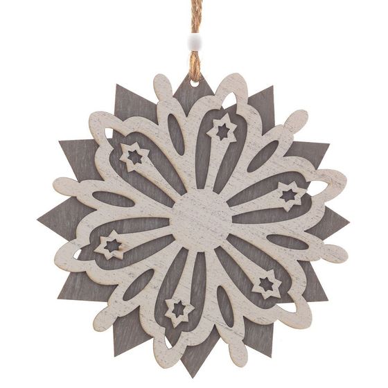 Украшение новогоднее &quot;Снежинка&quot;, L15 W0,6 H15,5 см, 3в.