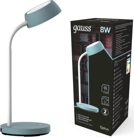 Лампа настольная Gauss GT6023 8Вт бирюзовый