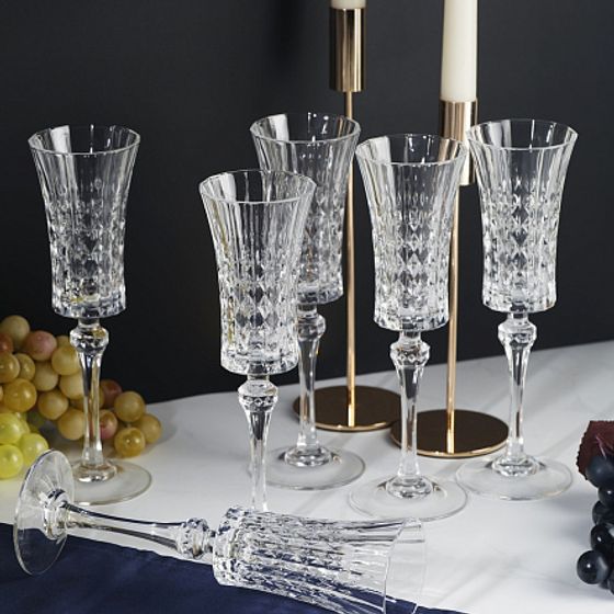 Набор фужеров (бокалов) для шампанского ЛЕДИ ДАЙМОНД 150мл 6шт