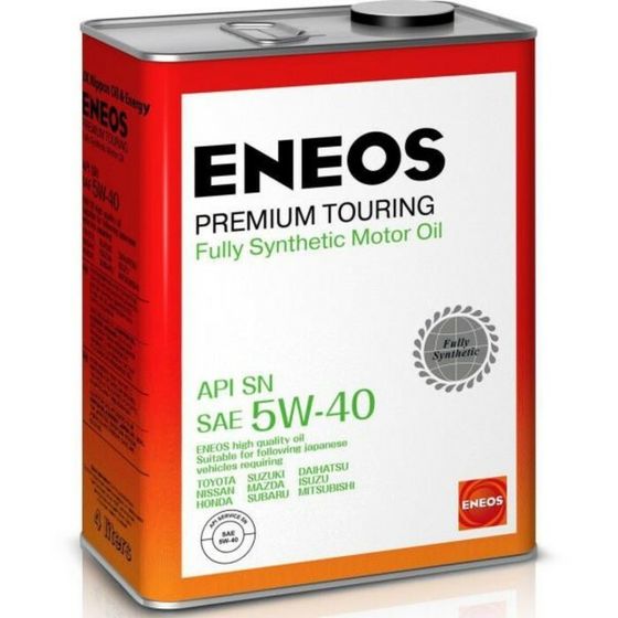 Масло моторное ENEOS Premium Touring 5W-40, синтетическое, 4 л