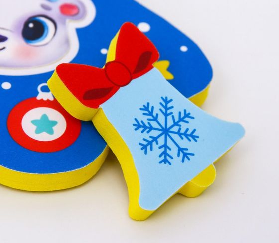 !09 Мозаика для игры в ванне "Елочка синяя: Новогодние малыши"