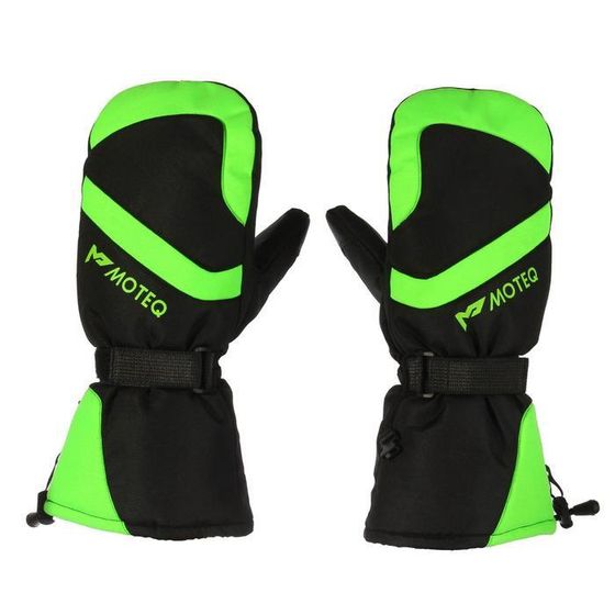 Зимние рукавицы &quot;Бобер&quot;, размер XXL, чёрные, зелёные