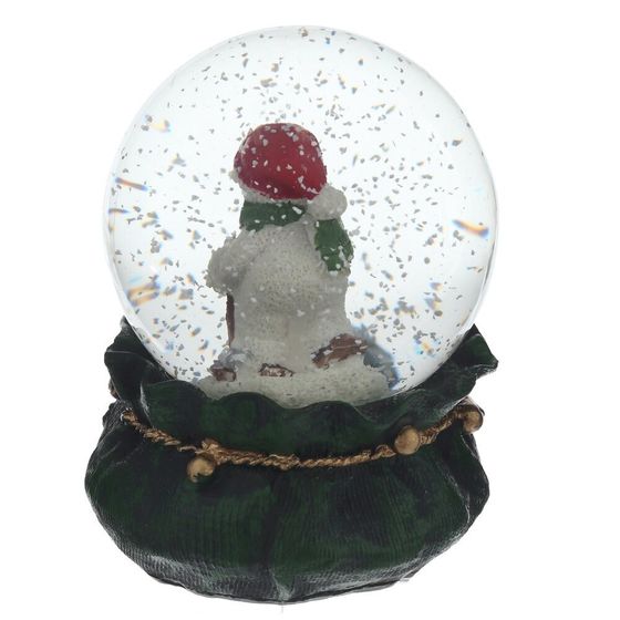 Фигурка декоративная &quot;Снеговик&quot; в стекл шаре, L6 W6 H8,5 см, 2в.
