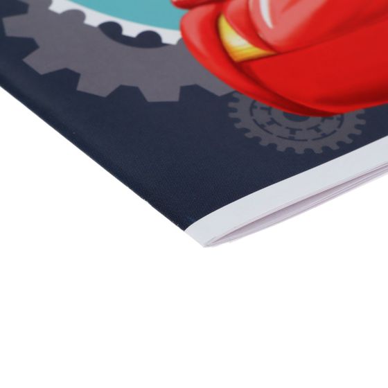 !09 Альбом (набор 4 штуки) для рисования «Тачка» А5, 12 листов на скрепке, бумажная обложка, блок 100 г/м²