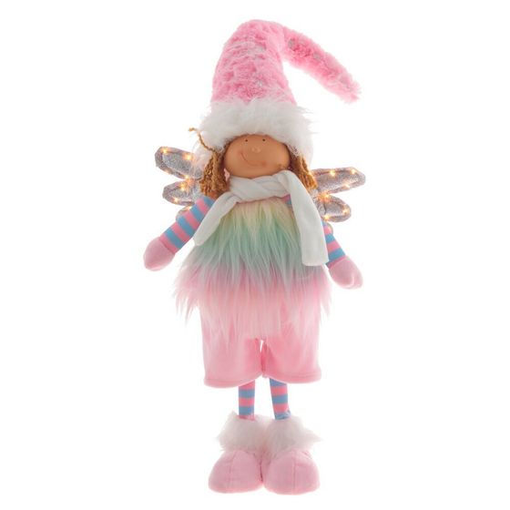 Игрушка набивная с подсветкой  &quot;Ангел&quot; (2хCR2032), L21 W12 H71/43 см, 2в.