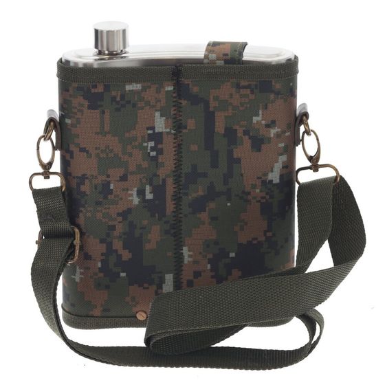 Набор из 4-х предм.: фляжка 1350 мл, 2 стопки 70 мл, фляжка 100 мл, Д19 Ш10,5 В23,5 см