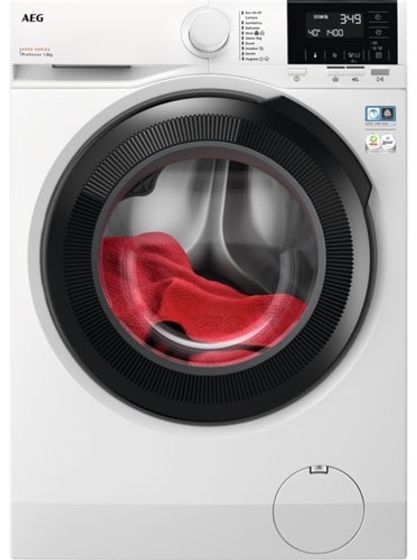 Стиральная машина AEG LFR61844BE белый, 8кг, 1400об/мин, инвертор, англ.панель