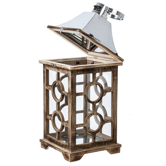 Подсвечник &quot;Фонарь&quot;, L20 W20 H45 см