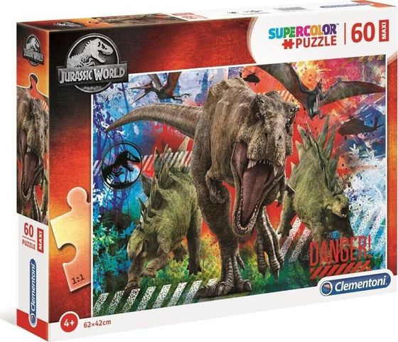 Clementoni Puzzle 60 elementów Maxi Jurassic World (26456)