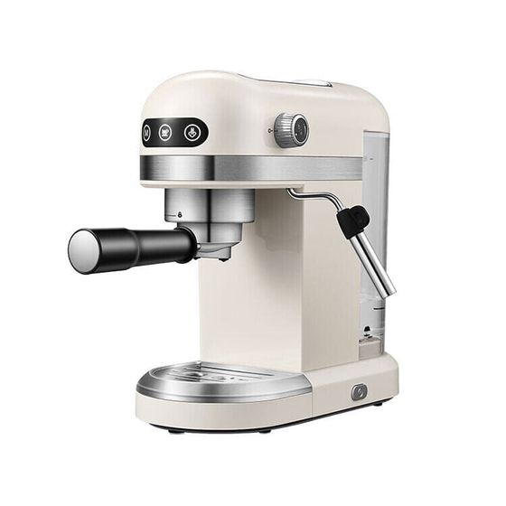 PETRUS Coffee Machines Italian Semi-automatic Little White Wake-Up Espresso Machine Home Use Small Milk Frother PE3366