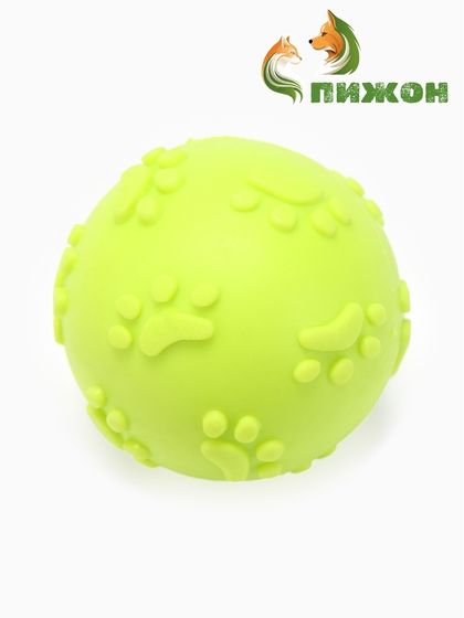 Игрушка &quot;Мяч-лапка&quot;, TPR, 6 см, жёлтый