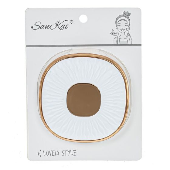 Зеркало карманное с увеличением, Д8,5 Ш8,5 В1,5 см