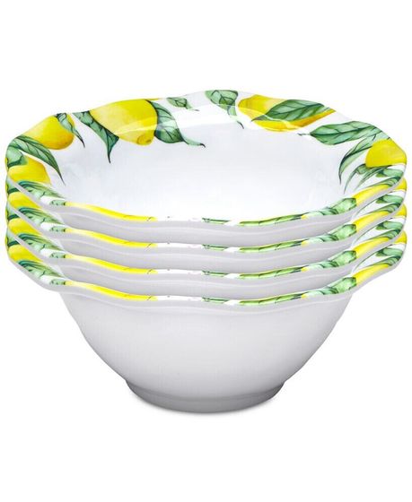 Limonata 4-Pc. Melamine 6.5&quot; Cereal Bowl Set