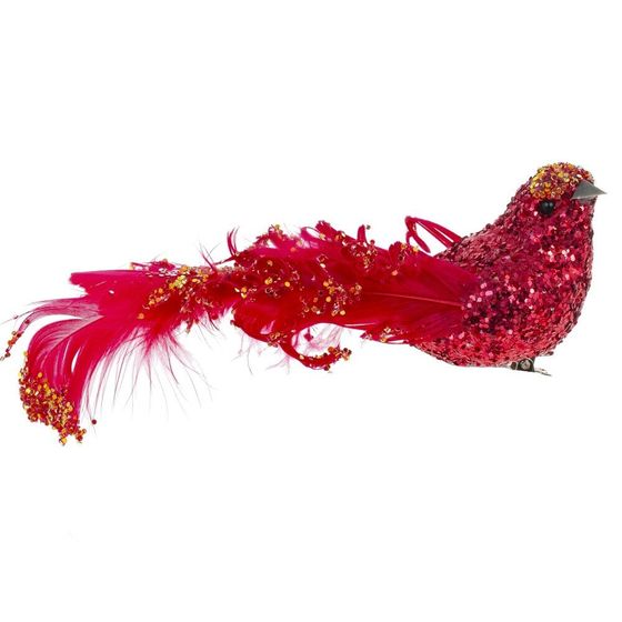 Изделие декоративное &quot;Птичка&quot;, L15 W4 H5,5 см, 2в.