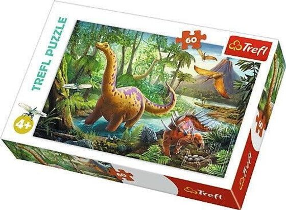 Trefl Puzzle, 60 elementów - Wędrówki dinozaurów (GXP-645413)