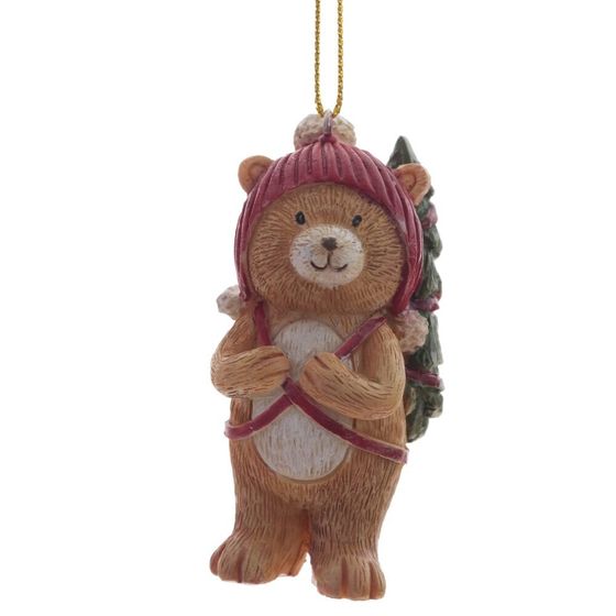 Изделие декоративное подвесное &quot;Медвежонок&quot;, L3,5 W3,5 H7 см, 2в.