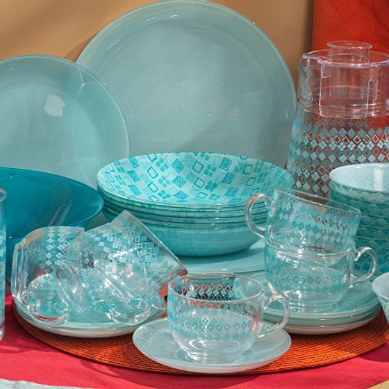 Набор столовый SIMPLY FANTASIA TURQUOISE 44 предмета